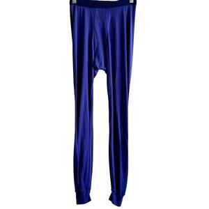VTG Patagonia Capilene Base Layer Pants Bottoms Elastic Waist Blue Small